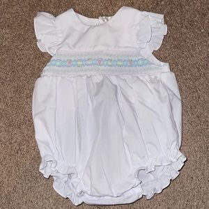 Baby girl smocked outfit